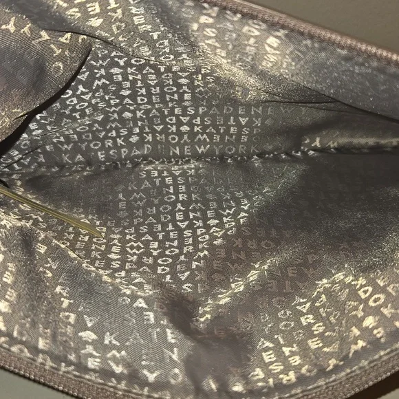Kate Spade Gold Bottom Glitter and Tan Clutch, NWOT - Picture 5 of 6